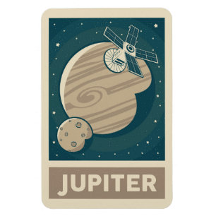 Magnet Flexible Jupiter Retro Galaxy Satellite