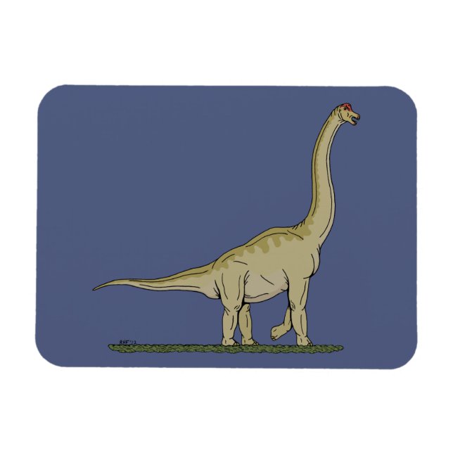 Magnet Flexible Jurassique Dinosaure Brachiosaurus (Horizontal)
