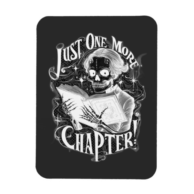 Magnet Flexible Juste un autre chapitre Skeleton Reader amusant (Vertical)