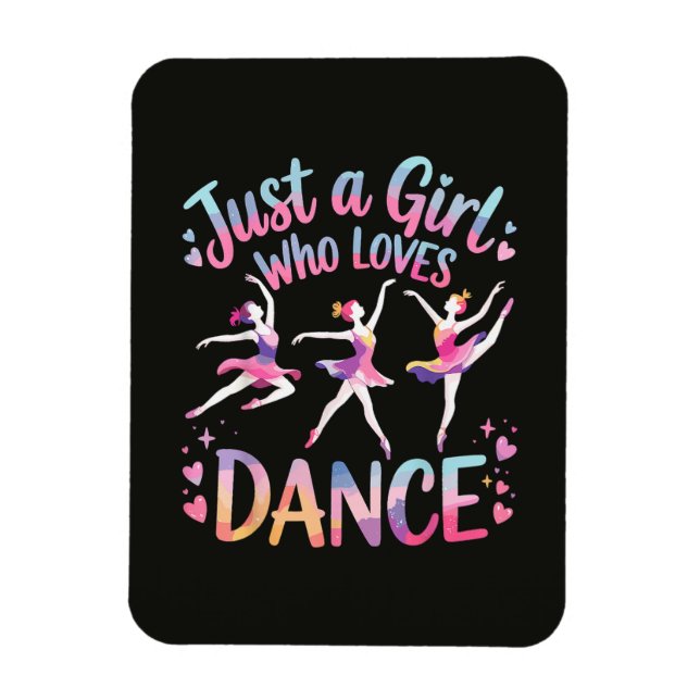 Magnet Flexible Juste une fille qui aime la danse (Vertical)