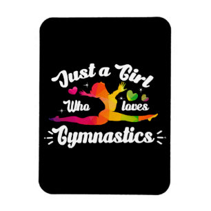 Magnet Flexible Juste une fille qui aime la gymnastique
