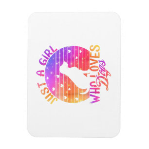 Magnet Flexible Juste Une Fille Qui Aime Les Chiens