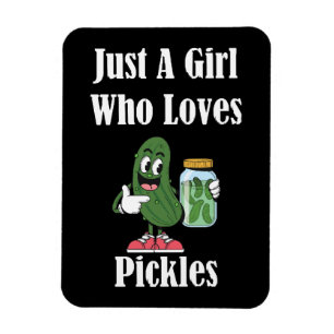 Magnet Flexible Juste Une Fille Qui Aime Les Cornichons Pickle