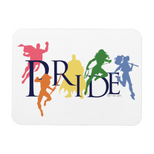 Magnet Flexible Justice League Pride Character Silhouettes