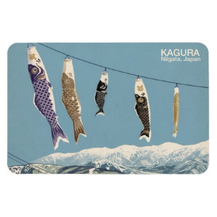 Magnet Flexible Kagura かぐら Niigata 新潟 1 - Fridge Nagnet