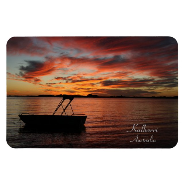 Magnet Flexible Kalbarri Sunset, Australie occidentale. Carte post (Horizontal)