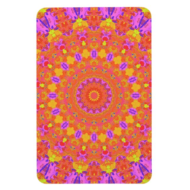 Magnet Flexible Kaleidoscope Abstrait psychédélique coloré (Vertical)