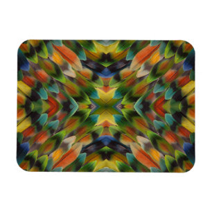 Magnet Flexible Kaléidoscope de plumes d'inséparable