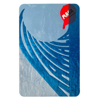 Magnet Flexible Kamala (Harris) Aimant à vague bleue