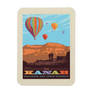 Magnet Flexible Kanab, Utah   Ballons Et Roundup De Tunes