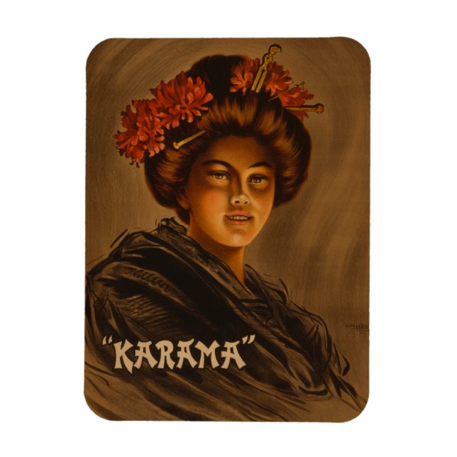 Magnet Flexible Karama : Actrice japonaise Romance Geisha (Vertical)