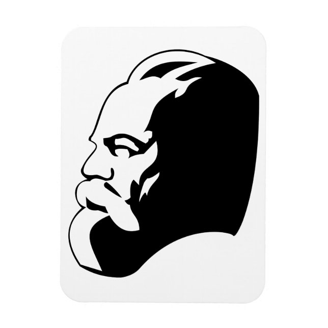 Magnet Flexible Karl Marx, communisme, socialisme, Union soviétiqu (Vertical)
