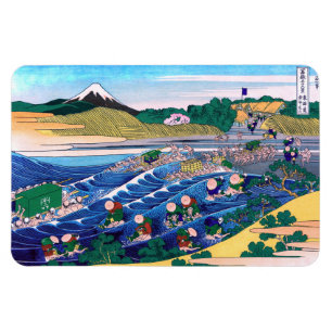Magnet Flexible Katsushika Hokusai - Fuji from Kanaya on Tokaido