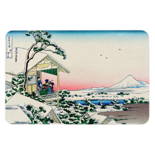 Magnet Flexible Katsushika Hokusai - Maison de thé à Koishikawa