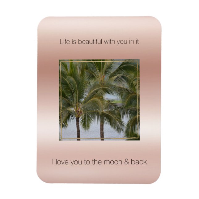 Magnet Flexible Kauai Hawaii Palm Trees Belle Vie (Vertical)