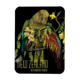 Magnet Flexible Kea New Zealand Mountain Parrot