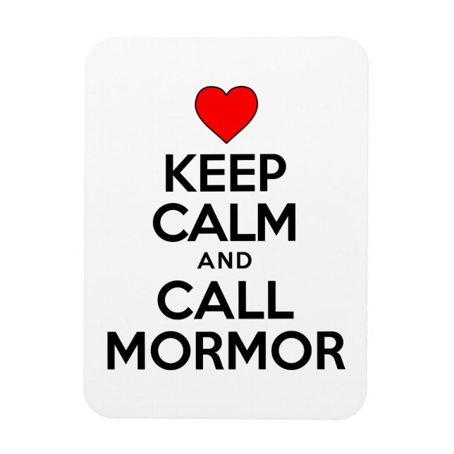 Magnet Flexible Keep Calm And Call Mormor Swedish Grandmother (Vertical)