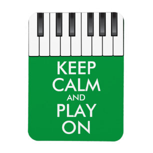 Magnet Flexible KEEP CALME personnalisé et JOUER ON - piano clavie