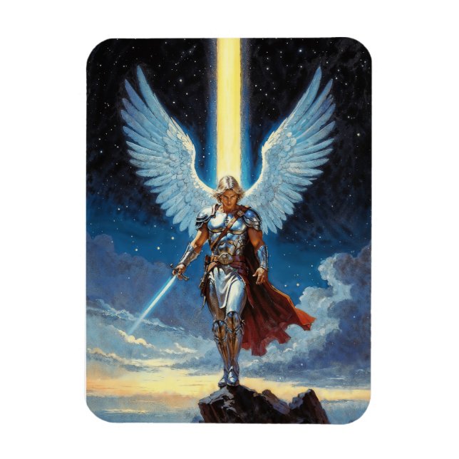 Magnet Flexible Keeper of the Celestial Gate Archangel Michael (Vertical)