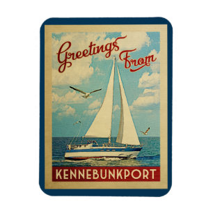 Magnet Flexible Kennebunkport Vintage voyage de bateau à voile Mai