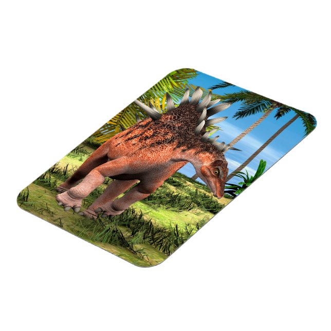 Magnet Flexible Kentrosaurus Dinosaure Jungle Art Préhistorique (Côté Gauche)