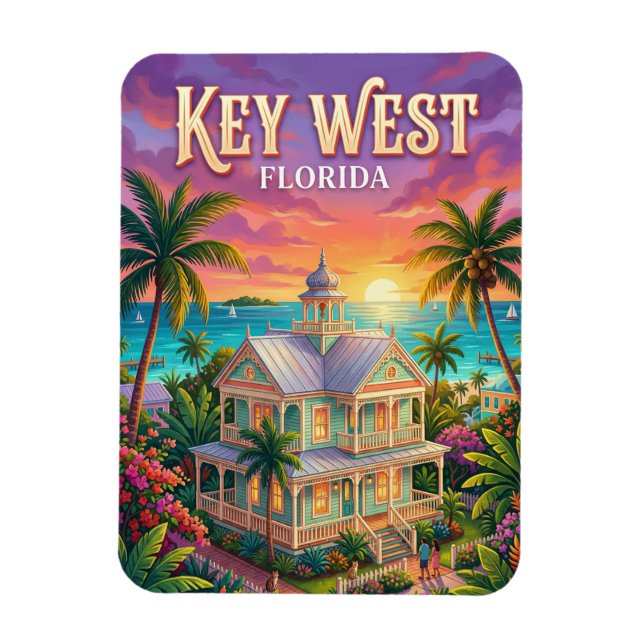Magnet Flexible Key West Floride (Vertical)