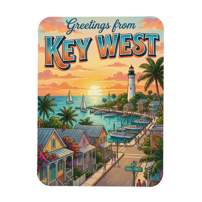 Magnet Flexible Key West, Floride (Vertical)