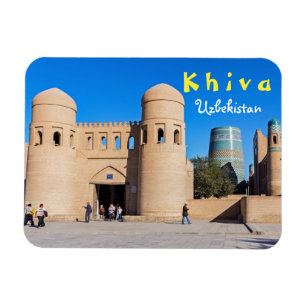 Magnet Flexible Khiva, Ouzbékistan - Porte à deux tours
