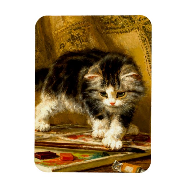 Magnet Flexible Kitten avec peinture et brosses (Vertical)