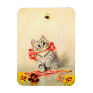 Magnet Flexible Kitten avec ruban rouge
