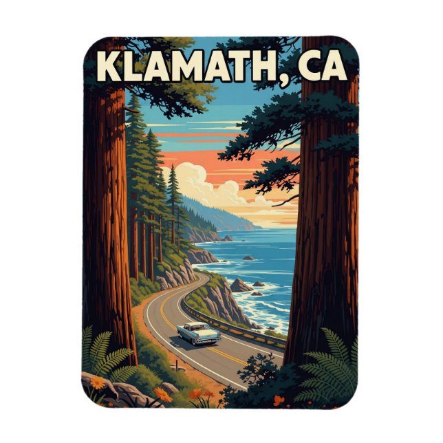 Magnet Flexible Klamath California Travel (Vertical)