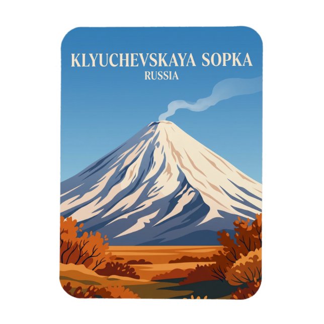 Magnet Flexible Klyoutchevskoï Sopka Russie (Vertical)