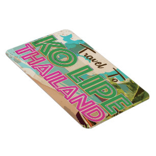 Magnet Flexible Ko Lipe Thaïlande Vacances Vintages