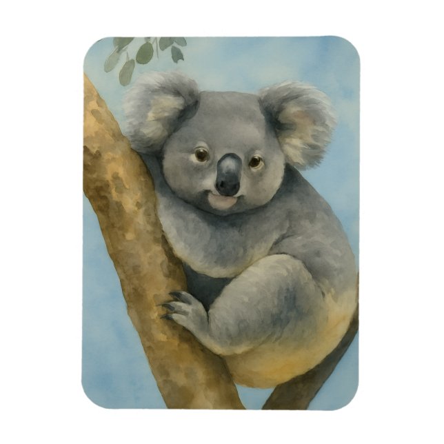 Magnet Flexible Koala Calm - Aquarelle Faune (Vertical)