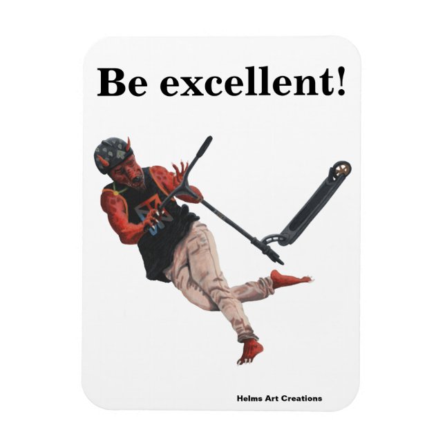 Magnet Flexible Kobold Scooter Tricks Imaginaire Art Aimant flexib (Vertical)