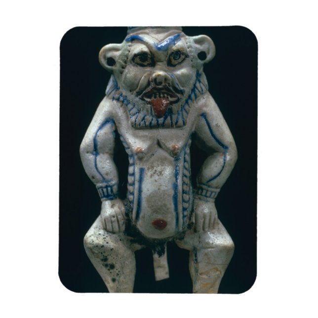 Magnet Flexible Kohl pot in the form of the god Bes, New Kingdom (Vertical)