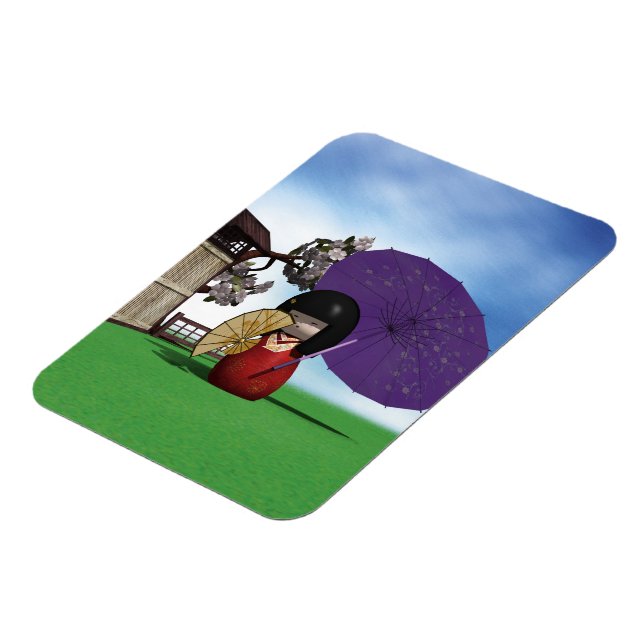 Magnet Flexible Kokeshi Doll (Côté Gauche)