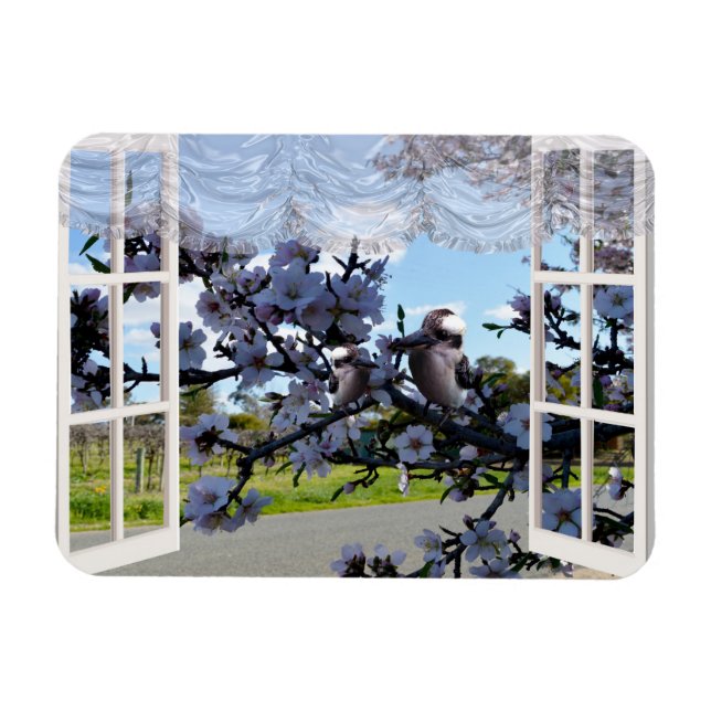 Magnet Flexible Kookaburras Dans Ma Fenêtre, (Horizontal)