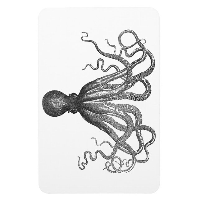 Magnet Flexible Kraken - Octopus géant noir / Cthulu (Vertical)