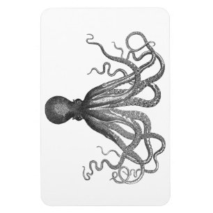 Magnet Flexible Kraken - poulpe géant noir/Cthulu