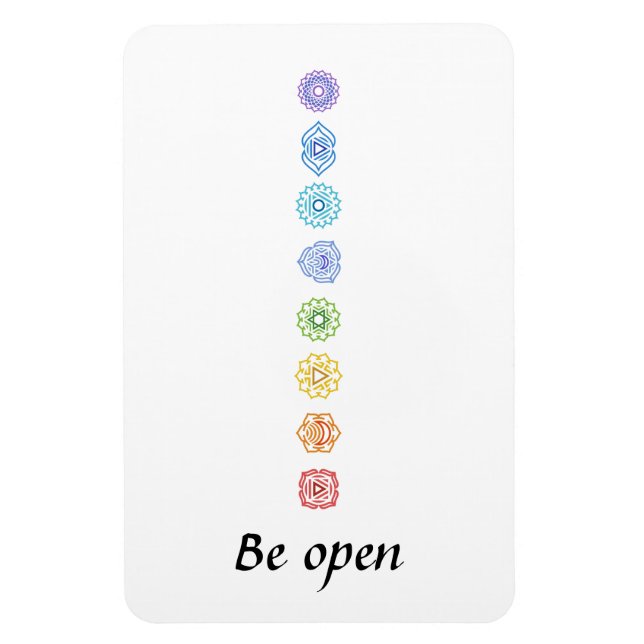 Magnet Flexible Kundalini Yoga Chakra Be Open (Vertical)