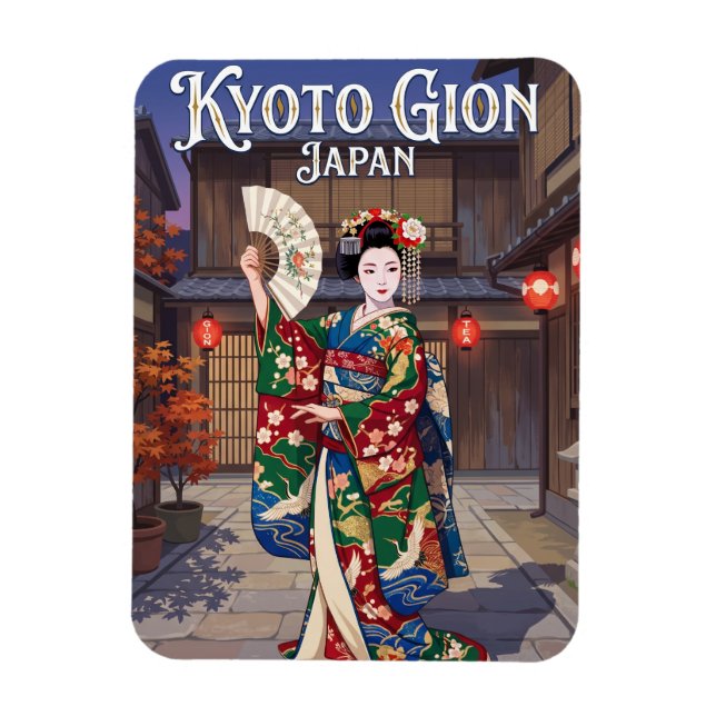 Magnet Flexible Kyoto Gion Japon (Vertical)