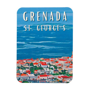 Magnet Flexible La beauté tropicale de Grenade à Saint George's