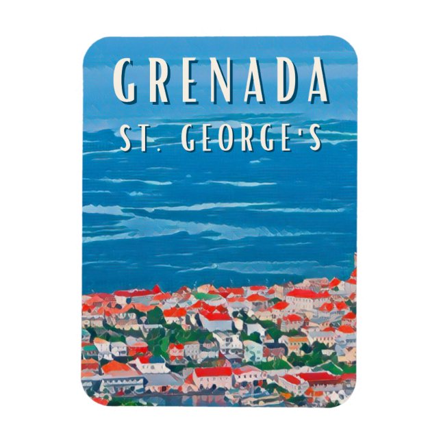 Magnet Flexible La beauté tropicale de Grenade à Saint George's (Vertical)