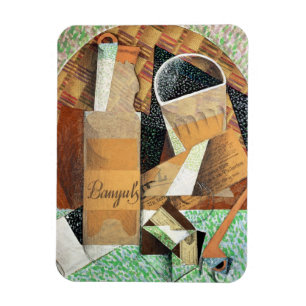 Magnet Flexible La bouteille de Banyuls, 1914 (gouache et collage)