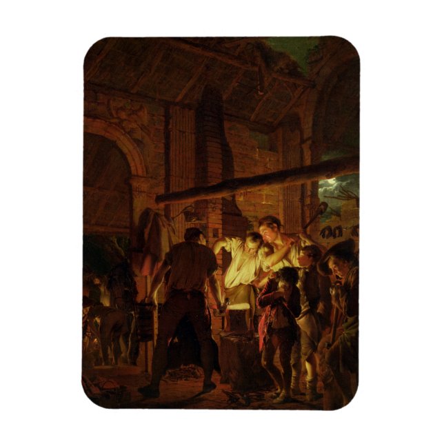 Magnet Flexible La boutique de forgeron (huile sur toile) (Vertical)