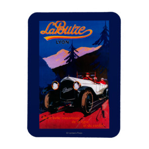 Magnet Flexible La Buize Lyon Poster Vintage Europe