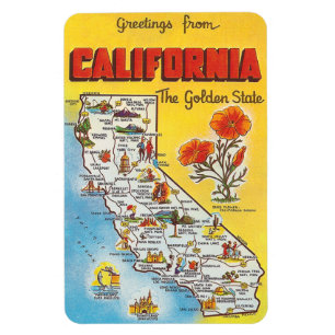 Magnet Flexible La Californie vintage