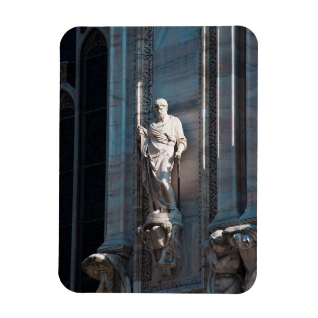 Magnet Flexible La cathédrale de Milan statue d'architecture monum (Vertical)