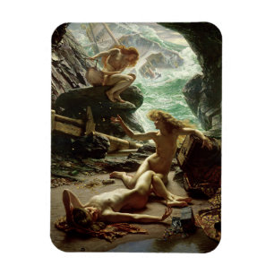 Magnet Flexible La caverne de la tempête Nymphs, 1903 (huile sur
